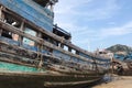 Fishing boat A on the beach